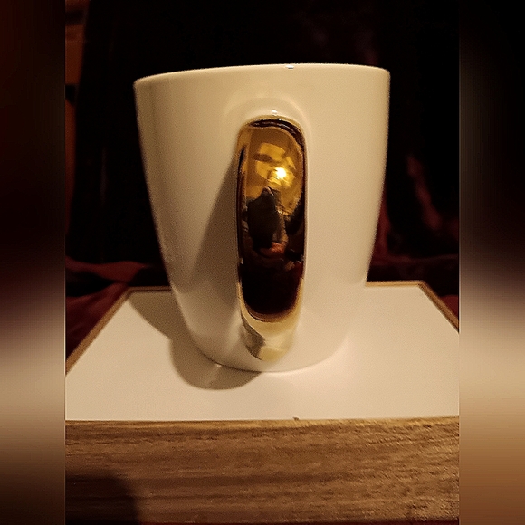 New Follow your heart metallic gold coffee/tea cup - Picture 5 of 5